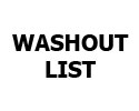 Livestock Washout List